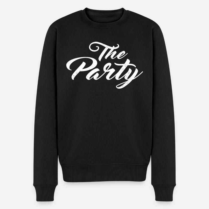 Junggesellin - Männer Premium Bio Pullover - Schwarz