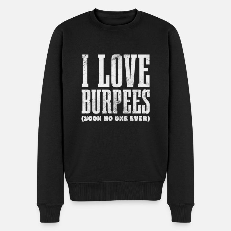 Burpees - Pull Premium bio Homme - noir