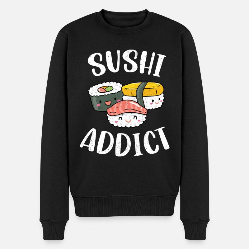 Sushi - Pull Premium bio Homme - noir
