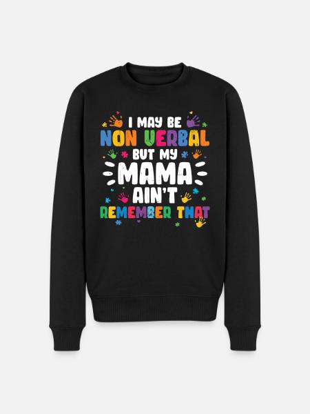 Autism - Men's Premium Organic Jumper - black