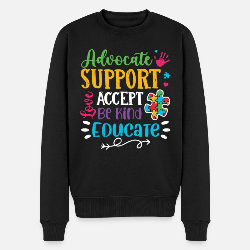 Autisme - Pull Premium bio Homme - noir