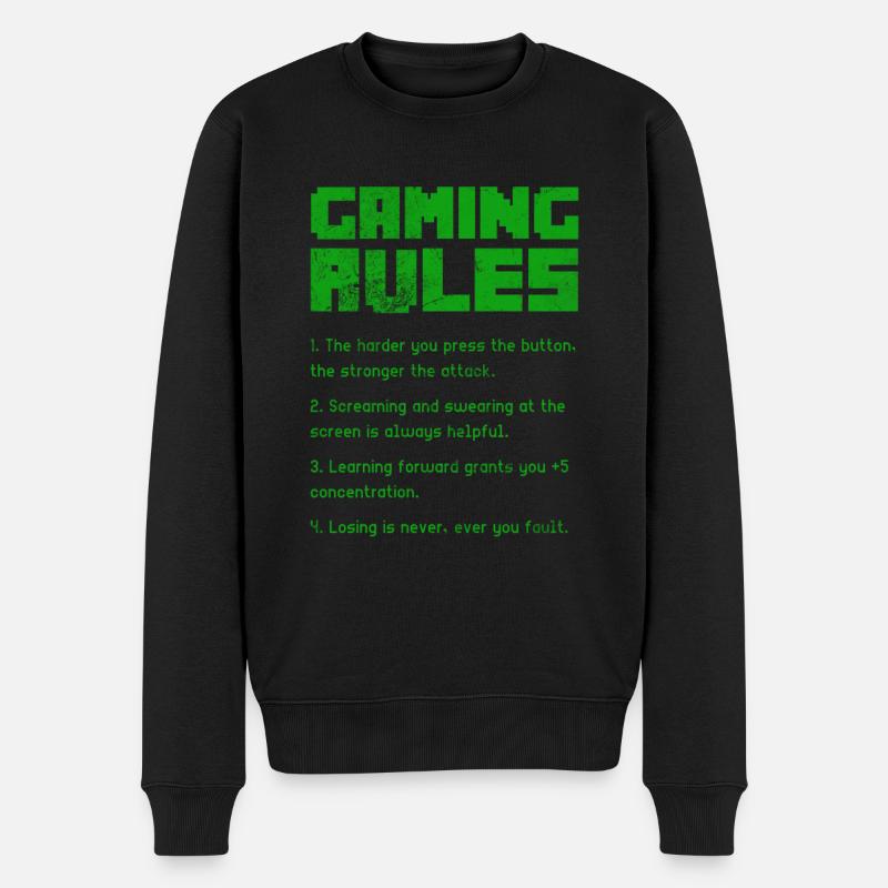 Brettspiel - Männer Premium Bio Pullover - Schwarz