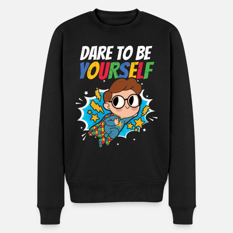 Autisme - Pull Premium bio Homme - noir