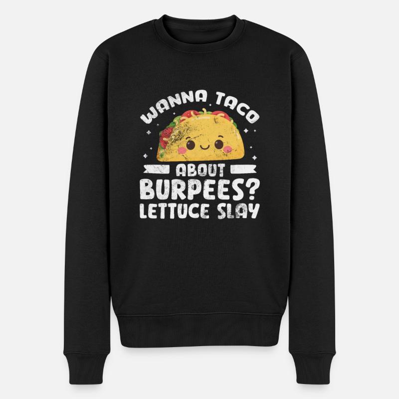 Burpees - Pull Premium bio Homme - noir