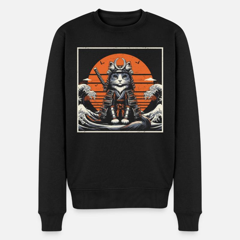 Samouraï - Pull Premium bio Homme - noir