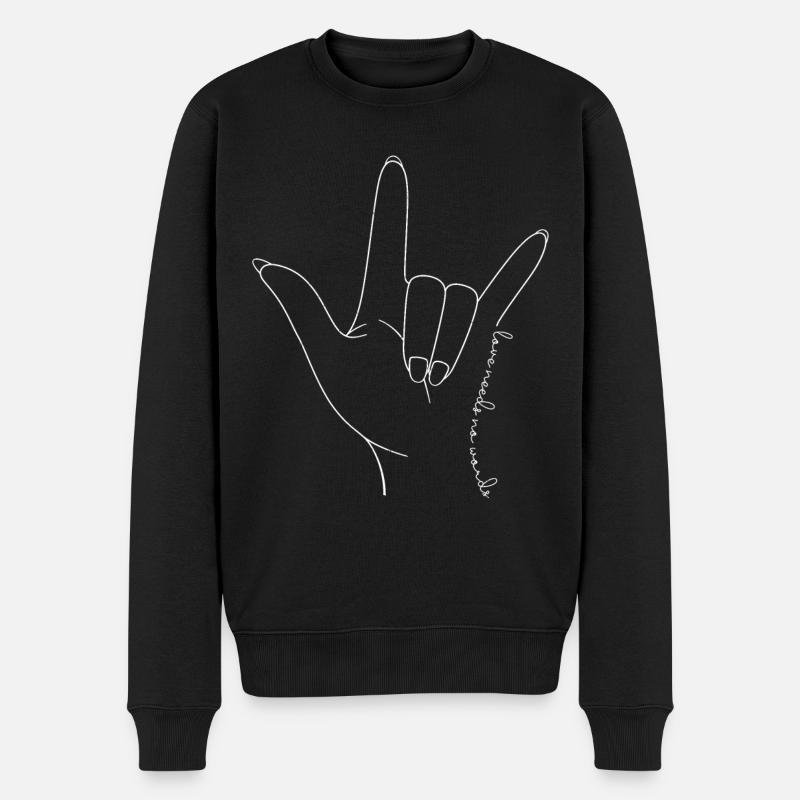 Autismus - Männer Premium Bio Pullover - Schwarz