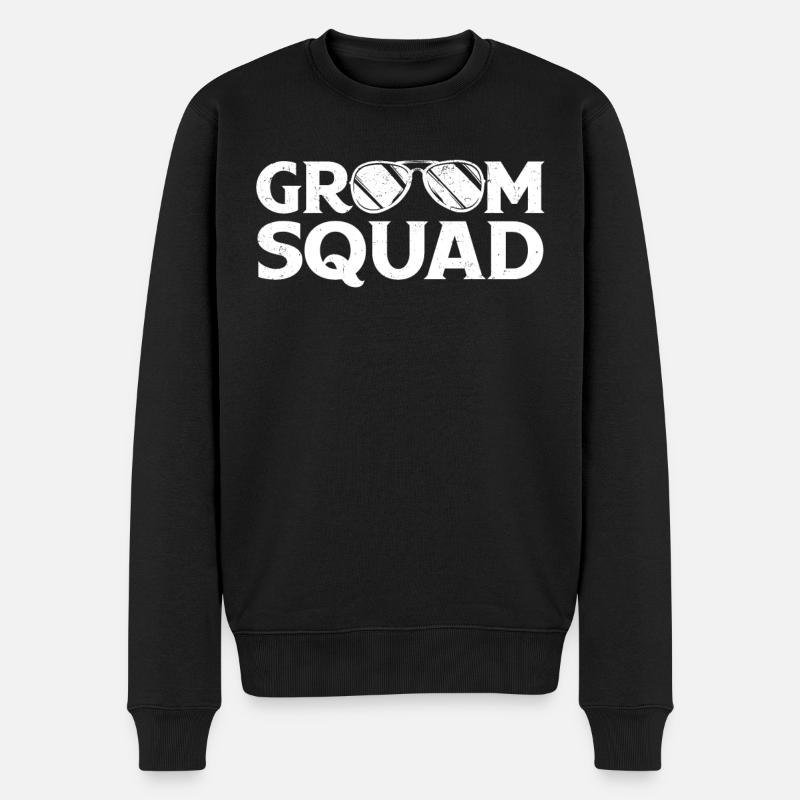 Junggeselle Jungesellenabschied - Männer Premium Bio Pullover - Schwarz