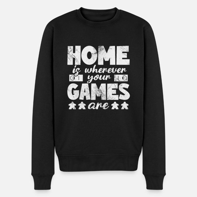 Brettspiel - Männer Premium Bio Pullover - Schwarz