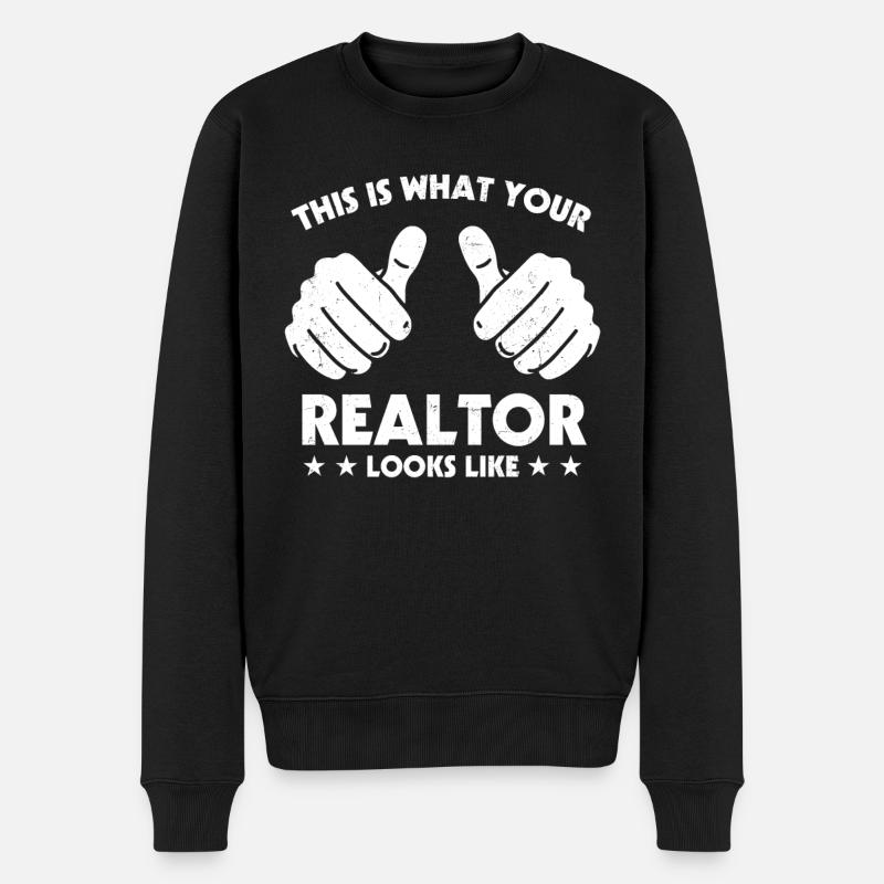 Agent immobilier - Pull Premium bio Homme - noir