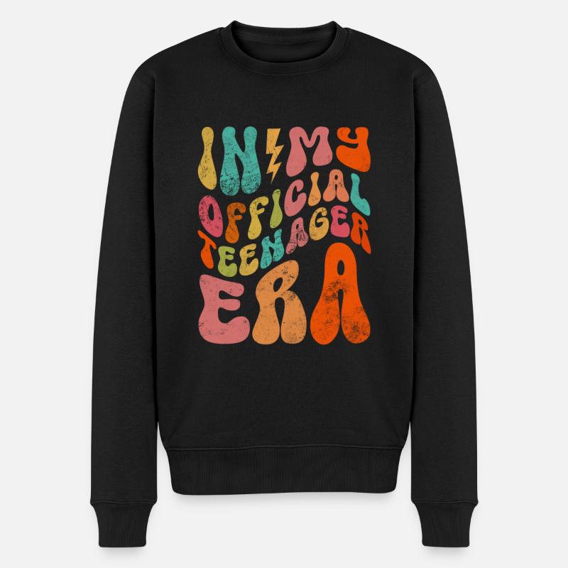 Teenager - Männer Premium Bio Pullover - Schwarz