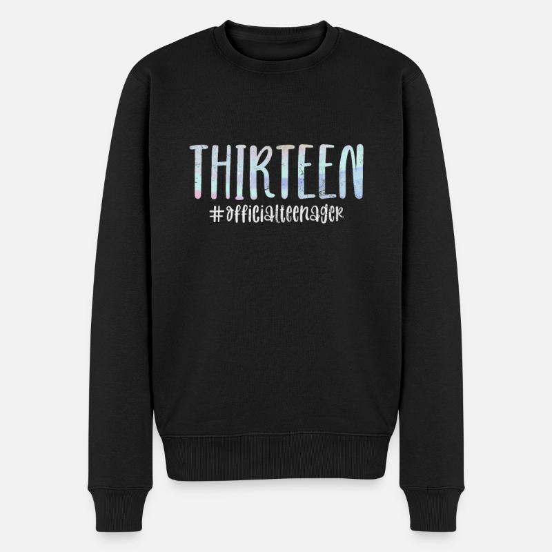 Teenager - Männer Premium Bio Pullover - Schwarz