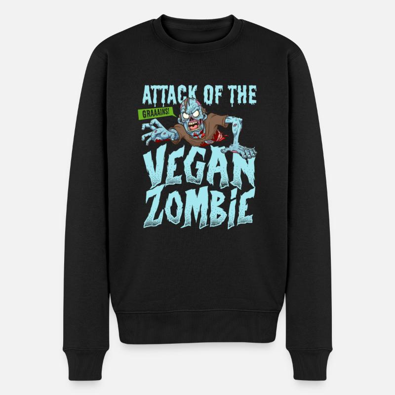 Zombie Zombie-Jäger Zombieapokalypse Geschenk - Männer Premium Bio Pullover - Schwarz