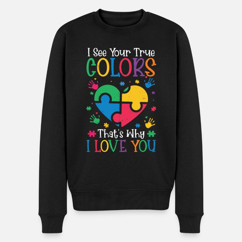 Autisme - Pull Premium bio Homme - noir