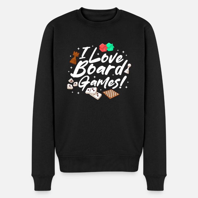 Brettspiel Brettspiele Spieleabend Spiele Geschenk - Männer Premium Bio Pullover - Schwarz