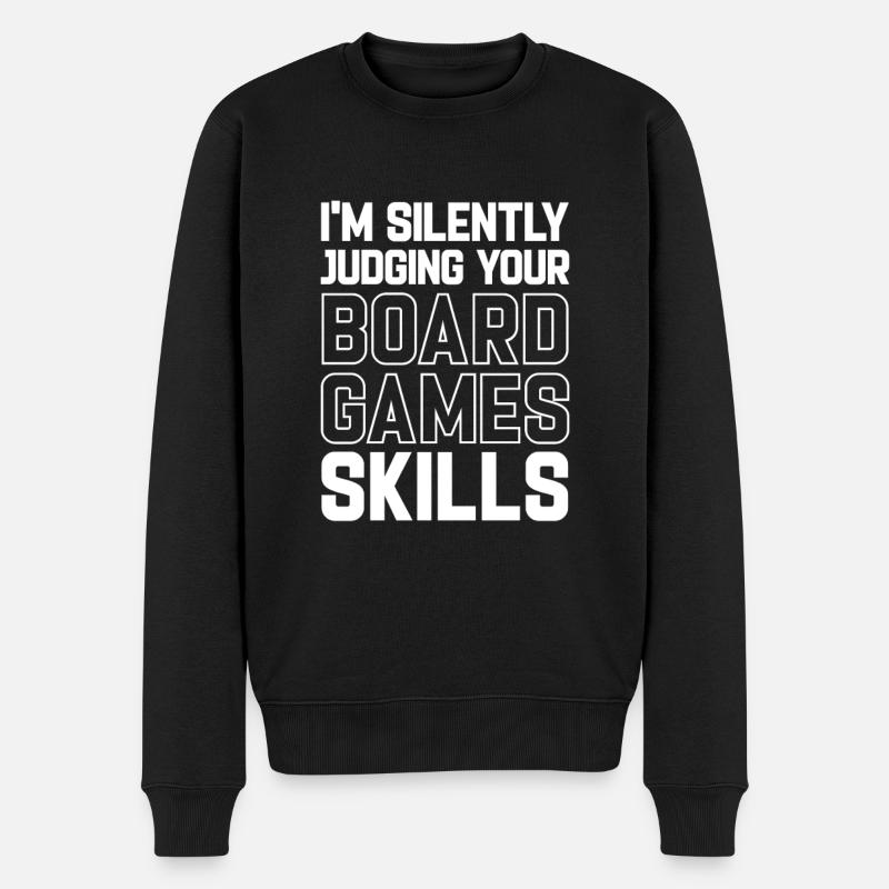 Brettspiel Brettspiele Spieleabend Spiele Geschenk - Männer Premium Bio Pullover - Schwarz