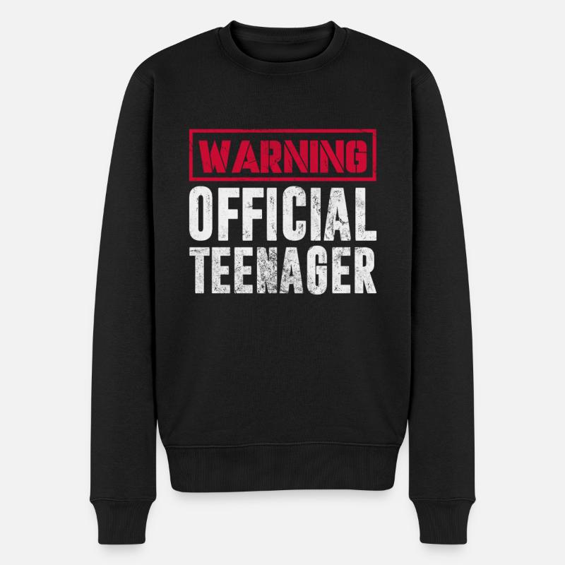 Adolescent - Pull Premium bio Homme - noir