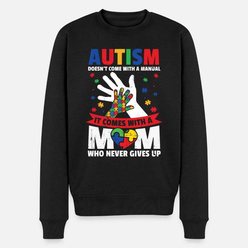Autismus - Männer Premium Bio Pullover - Schwarz