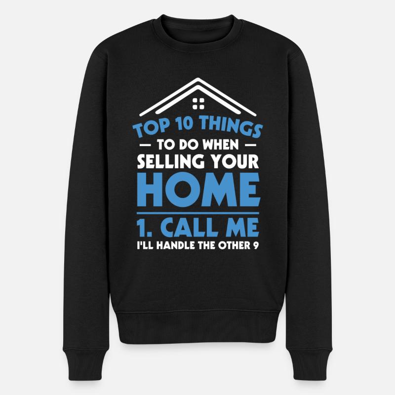 Agent immobilier Agent immobilier Cadeau - Pull Premium bio Homme - noir