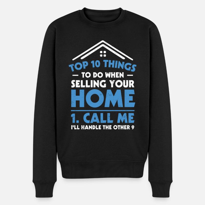 Agent immobilier - Pull Premium bio Homme - noir