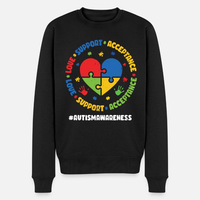 Autisme - Pull Premium bio Homme - noir