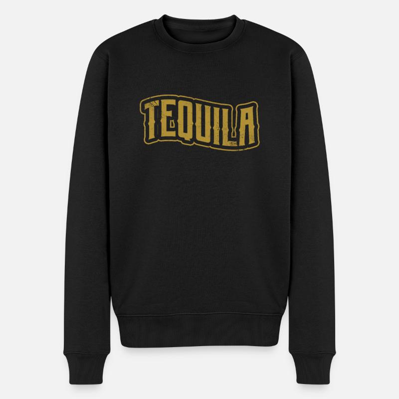 Tequila - Männer Premium Bio Pullover - Schwarz