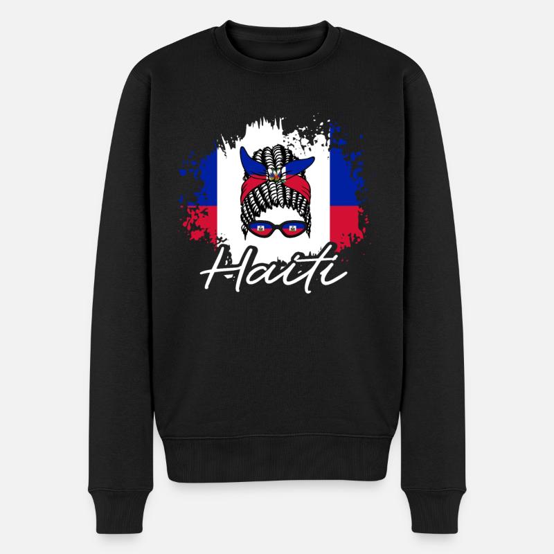 Vacances Haïti Caraïbes - Pull Premium bio Homme - noir