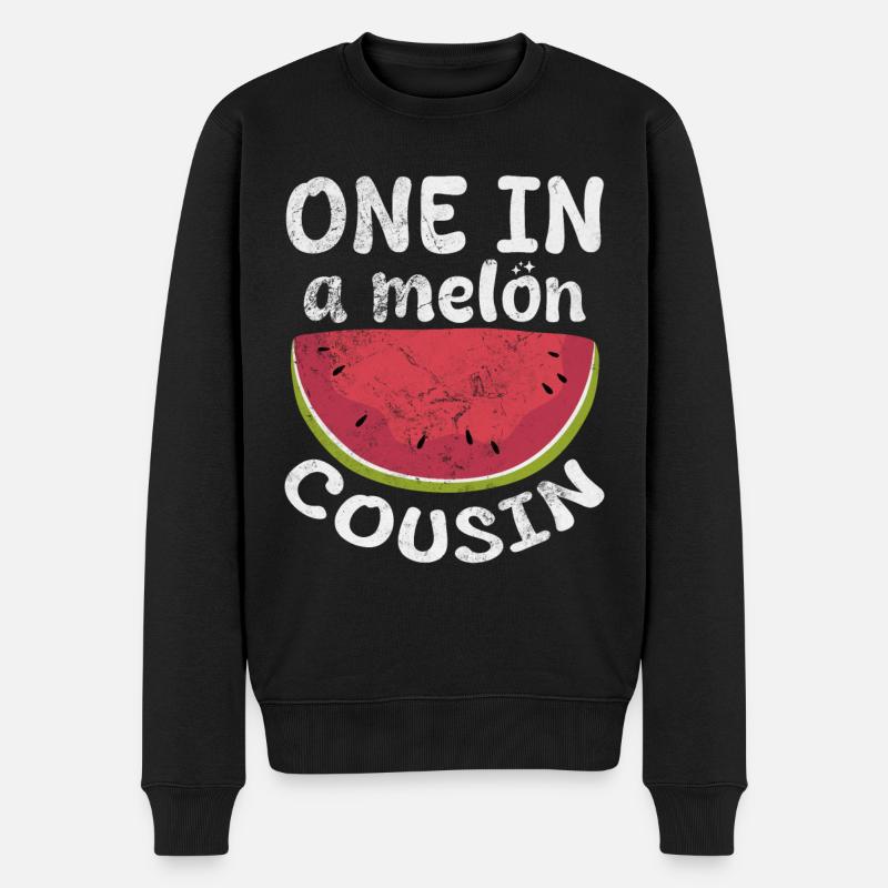 Cousin pastèque - Pull Premium bio Homme - noir