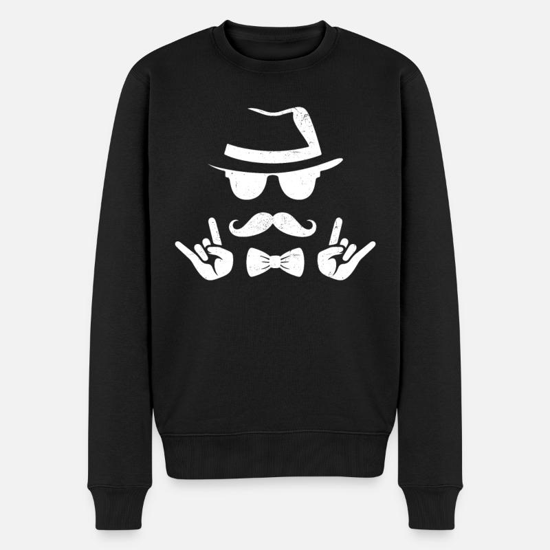 Junggeselle Jungesellenabschied - Männer Premium Bio Pullover - Schwarz