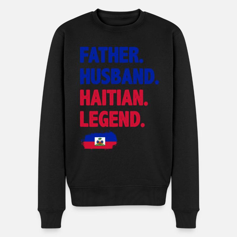 Vacances Haïti Caraïbes - Pull Premium bio Homme - noir