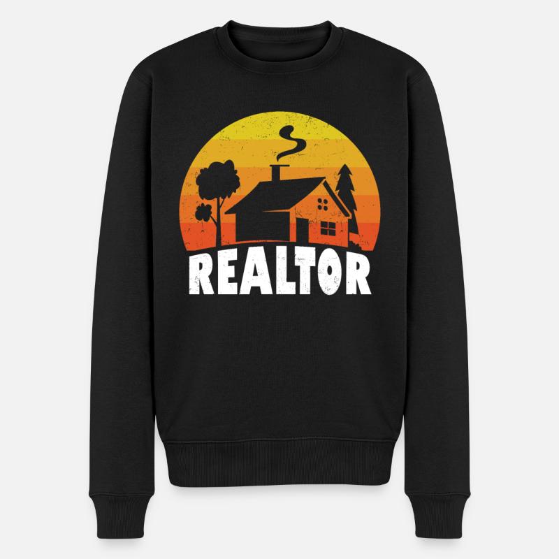 Agent immobilier - Pull Premium bio Homme - noir