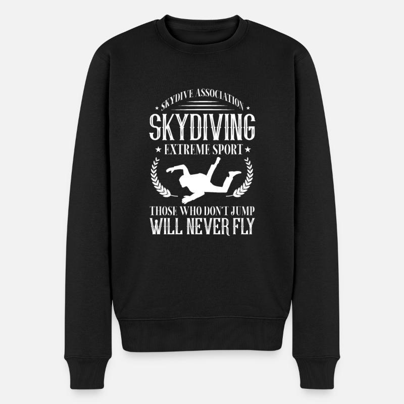 Parachutisme Parachutisme Parachute Cadeau - Pull Premium bio Homme - noir