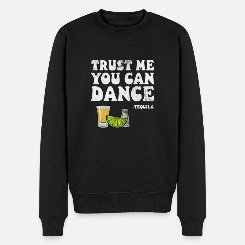 Tequila - Männer Premium Bio Pullover - Schwarz