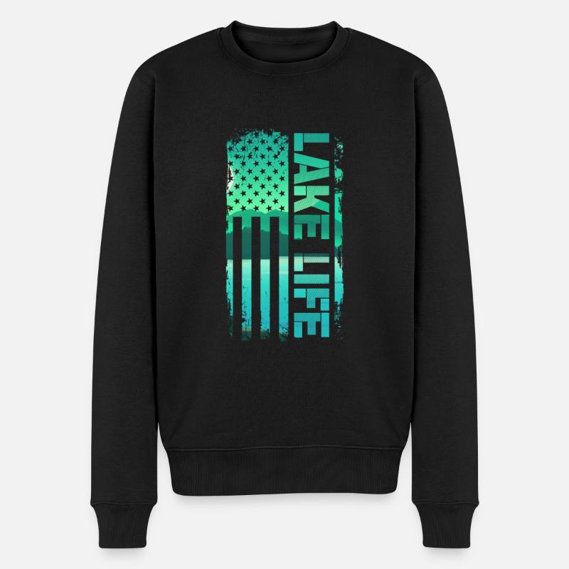 Wakeboard Wakeboarder Wakeboarding Geschenk - Männer Premium Bio Pullover - Schwarz