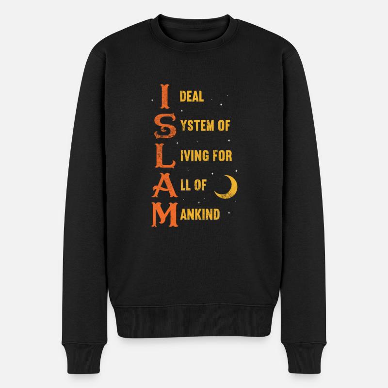 Muslim - Männer Premium Bio Pullover - Schwarz