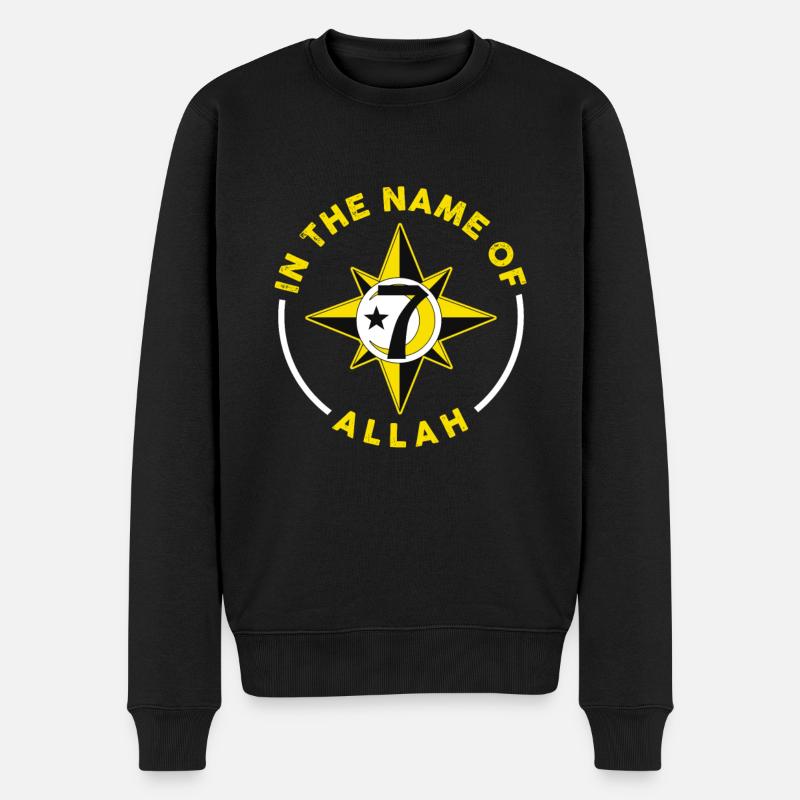 Muslim Islam Allah Ramadan Kareem Geschenk - Männer Premium Bio Pullover - Schwarz