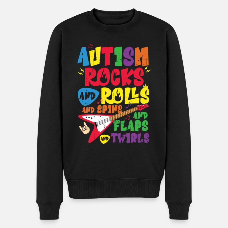 Autisme - Pull Premium bio Homme - noir