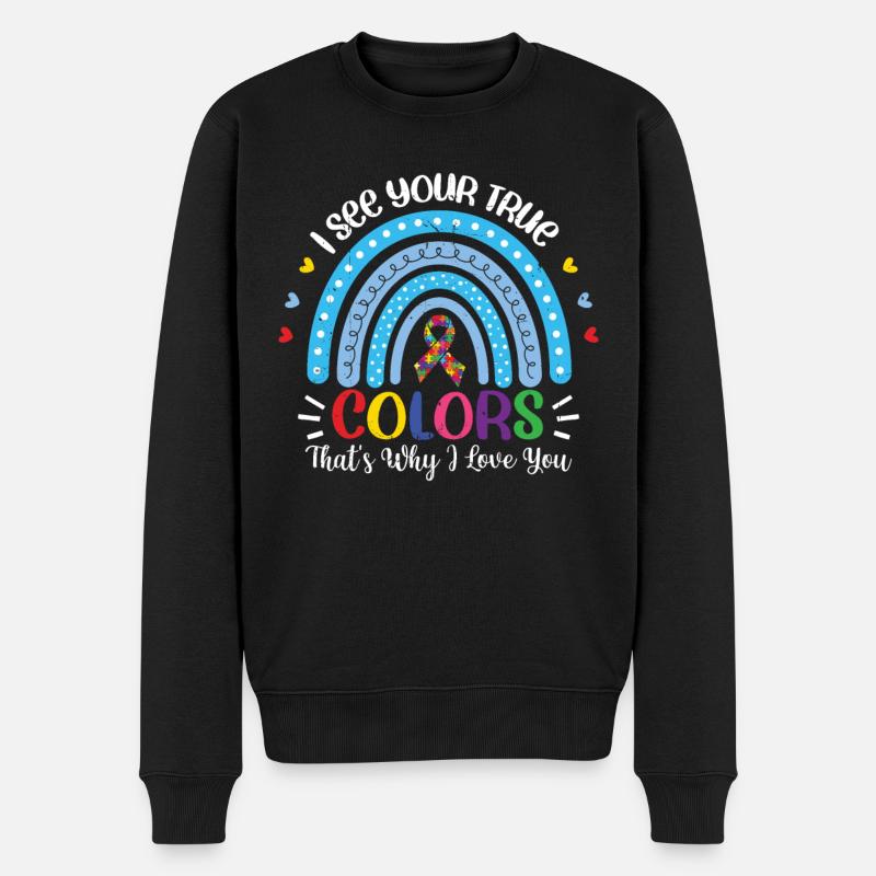 Autisme - Pull Premium bio Homme - noir