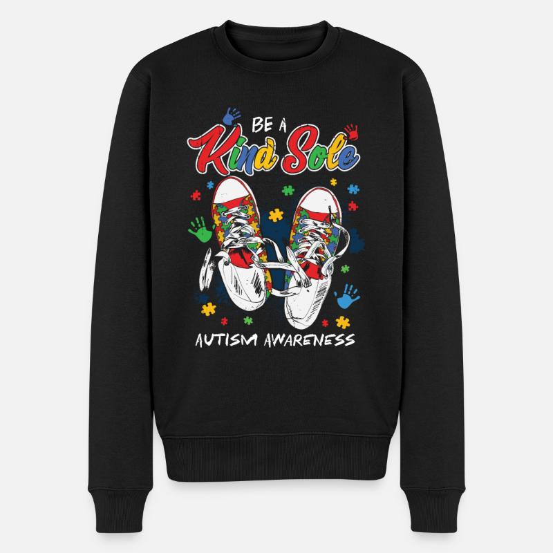 Autismus - Männer Premium Bio Pullover - Schwarz