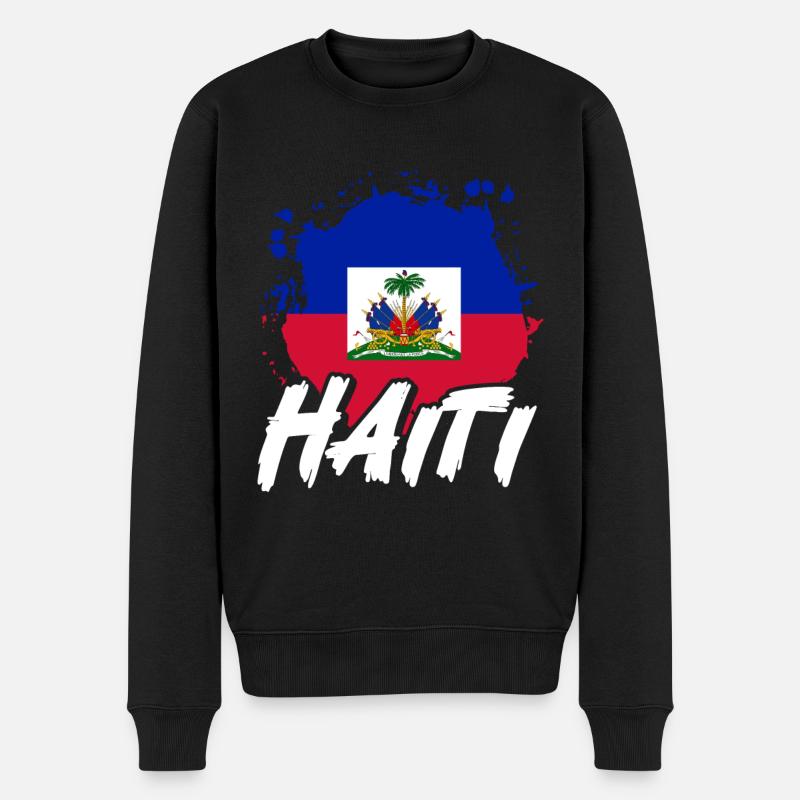 Vacances Haïti Caraïbes - Pull Premium bio Homme - noir