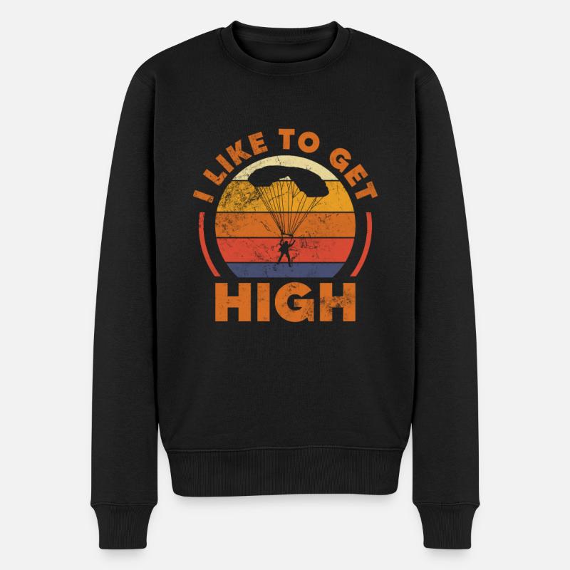 Skydive - Pull Premium bio Homme - noir