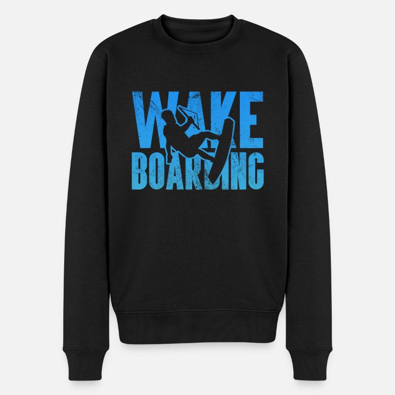 Wakeboard - Pull Premium bio Homme - noir