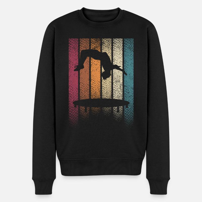 Backflip - Männer Premium Bio Pullover - Schwarz