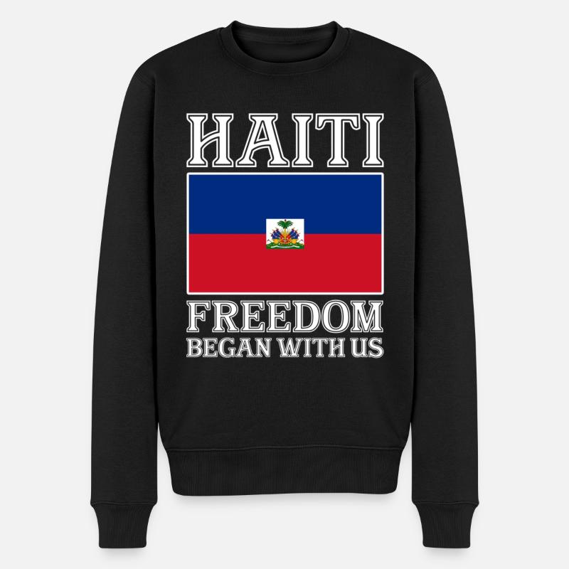 Vacances Haïti Caraïbes - Pull Premium bio Homme - noir