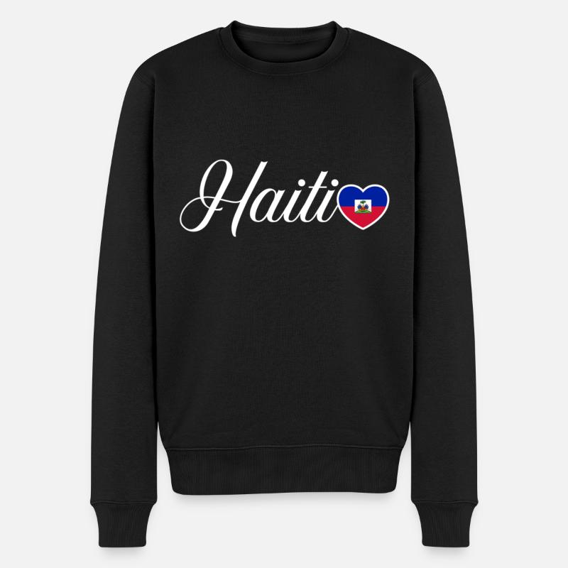 Vacances Haïti Caraïbes - Pull Premium bio Homme - noir