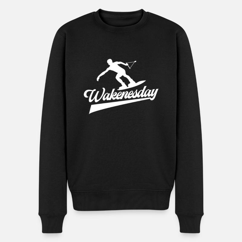 Wakeboard Wakeboarder Wakeboard Cadeau - Pull Premium bio Homme - noir