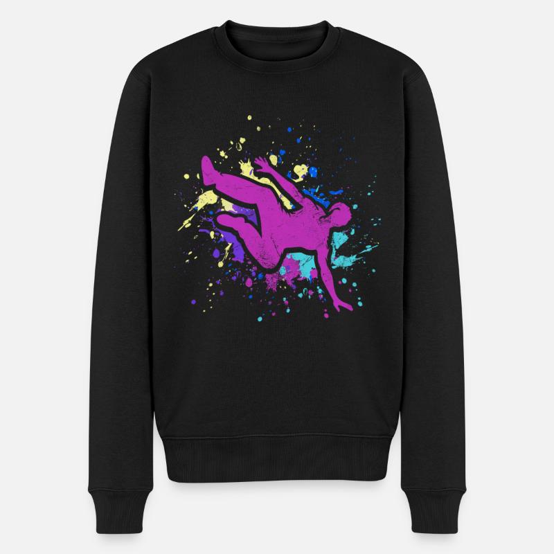 Backflip - Männer Premium Bio Pullover - Schwarz