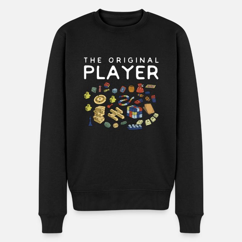 Brettspiel Brettspiele Spieleabend Spiele Geschenk - Männer Premium Bio Pullover - Schwarz