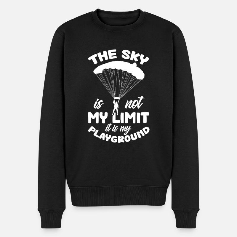Parachutisme Parachutisme Parachute Cadeau - Pull Premium bio Homme - noir