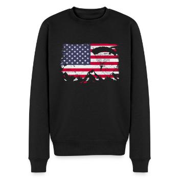 Skydive - Pull Premium bio Homme - noir - Devant - Nico (187cm)