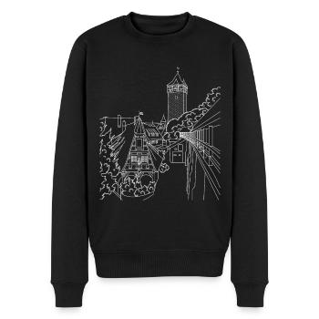 Motif Gerlachschmiede | Rothenburg ob der Tauber - Pull Premium bio Homme - noir - Devant - Nico (187cm)
